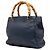 Borsa Small Bamboo Shopper Gucci in pelle di vitello blu - vista 2