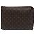 Borsa a Clutch Louis Vuitton Monogram Etui Voyage MM Marrone