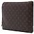 Borsa a Clutch Louis Vuitton Monogram Etui Voyage MM Marrone - vista 2