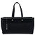 Borsa Tote Herbag Cabas MM Hermès in Toile e Vache Hunter nera Nero
