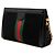 Borsa a Tracolla Gucci Small Suede Web Ophidia Chain Nera Nero - vista 2