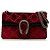 Borsa a tracolla Dionysus in velluto GG Medium rossa Gucci Rosso
