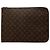 Sac business Portfolio Louis Vuitton Monogram Poche Documents Marron