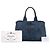 Prada Denim Canapa Logo Tote Satchel blau - Ansicht 7