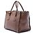 Double Bolso Prada Glace Calf de doble asa y doble bolsillo, Marrón Castaño - vista 2