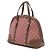 Borsa Dome Satchel Gucci Small GG Supreme Rosa - vista 2