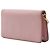 Borsa a tracolla Prada Saffiano Lux Monochrome Wallet on Chain Rosa - vista 2
