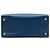 Borsa Tote Satchel Prada Saffiano Soft a tre tasche, blu - vista 3