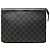 Borsa a pochette Louis Vuitton Damier Graphite Pochette Voyage MM nera Nero