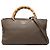 Borsa Gucci Medium Bamboo Shopper in pelle di vitello marrone
