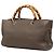 Borsa Gucci Medium Bamboo Shopper in pelle di vitello marrone - vista 2