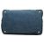 Borsa tote satchel Prada Denim Canapa Logo blu - vista 3