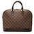 Borsa a mano Louis Vuitton Damier Ebene Alma PM Marrone