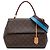 Borsa Satchel Louis Vuitton Monogram Cluny MM Marrone