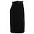 Chanel, schwarzer Wollrock mit Satinbesatz - Ansicht 4