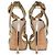 Jimmy Choo, Sandalo platform in pelle metallizzata oro D'oro - vista 3