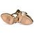 Jimmy Choo, Sandalo platform in pelle metallizzata oro D'oro - vista 7