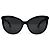 Chanel, Occhiali da sole cat-eye neri con cristalli Nero - vista 2