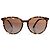 Chanel, Braune runde Schildpatt-Sonnenbrille mit Perle - Ansicht 2