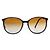 Chanel, Braune runde Sonnenbrille mit Grafikprint