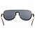 Versace, Gafas de sol al aire con monedas de medusa doradas Negro Dorado - vista 5