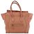 Céline Borsa a mano CELINE Luggage Micro Shopper in pelle Rosa Beige