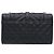 Autre Marque Una borsa a tracolla Envelope caratterizzata da una silhouette tridimensionale che combina rombi e cuciture trapuntate verticali con un sofisticato logo Cassandre. Realizzata in Grain de Poudre altamente resistente Nero - vista 2