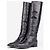 Prada Reitstiefel mit spitzer Zehe aus den 2000ern Schwarz