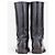 Miu Miu AW01 ‘Peco’ Biker Riding Combat Boots Schwarz - Ansicht 6