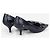 Prada 2000s Square Toe Buckle Loafer Pump Kitten Heels Black - view 2