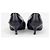 Prada 2000s Square Toe Buckle Loafer Pump Kitten Heels Black - view 6