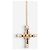 Collana Croce con Perle Color Oro Dolce & Gabbana anni 2000 D'oro