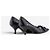 Prada 2000s Square-Toe Large Buckle Kitten-Heel Pumps Black - view 3