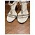 Chanel Sandalen weißes Leder Perlen CC-Logo - Ansicht 7