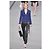 Giacca Chanel Primavera 2009 in tweed indaco Blu - vista 2