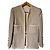Tailleur Chanel in tweed beige giacca e gonna