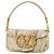 Valentino Garavani Locò Small Borsa a spalla ricamata VLogo Bianco Multicolore D'oro Metallico
