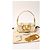 Valentino Garavani Locò Small Borsa a spalla ricamata VLogo Bianco Multicolore D'oro Metallico - vista 2