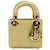 Christian Dior Lady Dior Lambskin Yellow