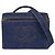 Chanel Vintage Vanity Case Printed Denim Medium Blau