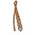 Moschino Yellow Silk Tie with Heart and Golf Pattern Red Blue