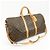 Louis Vuitton Keepall Bandouliere Monogram Canvas 55 Marrone - vista 4