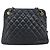 Chanel Schultertasche aus gestepptem Leder Schwarz - Ansicht 2