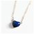 Autre Marque Collana Alison Lou Cuore in smalto e oro 14k Blu D'oro - vista 3