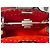 Borsa Fendi Peekaboo in pelle grana grossa Corallo - vista 5