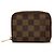 Monedero Zippy Louis Vuitton Damier Ebene Marrón Castaño