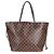 Louis Vuitton Damier Ebene Canvas Neverfull MM Marrom - vista 7