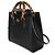 Borsa Tote Diana Medium in pelle di vitello Dollar testurizzata nera con Web Gucci Nero - vista 3