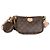 Louis Vuitton Rose Clair Monogram Canvas Multi Pochette Braun - Ansicht 8