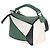 Loewe Puzzle Bag Medium aus multicolorigem grünem Kalbsleder - Ansicht 3